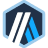 a blue and white shield with two diagonal stripes